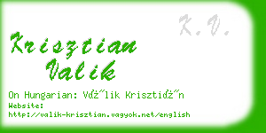 krisztian valik business card